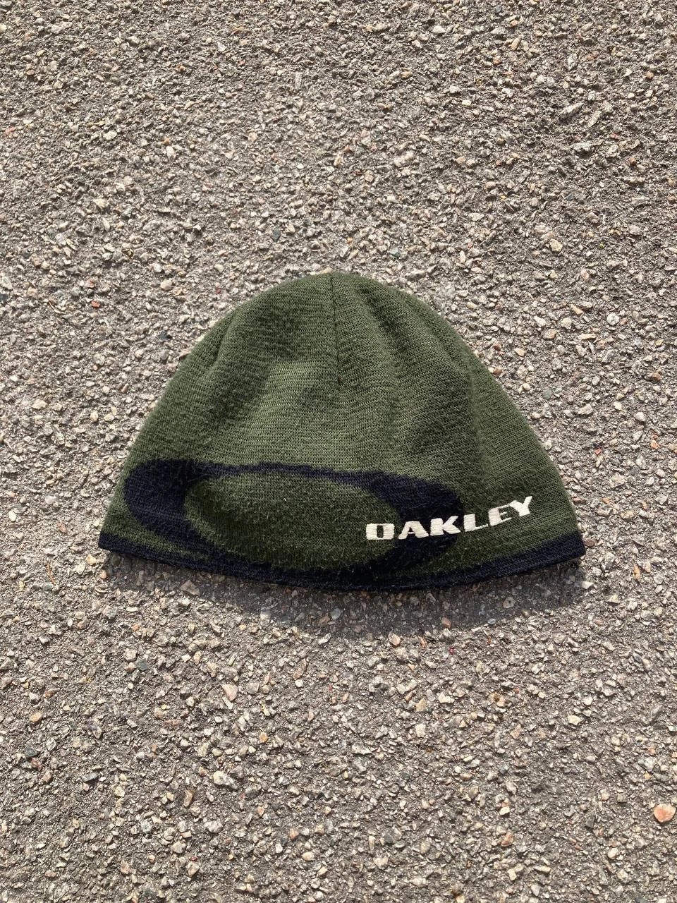 Vintage Oakley Logo Software Fleece Beanie Hat Gorpcore Y2K
