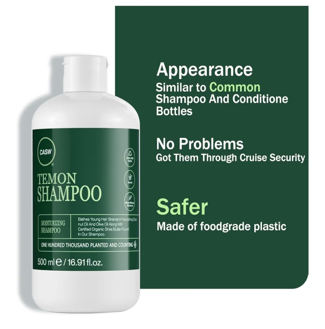 Empty Reusable Shampoo Conditioner Bottles 16.91oz 4 Pack