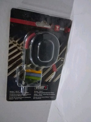 Weber iGrill  Pro Ambient Temperature Probe, Meat Thermometer Stainless Steel 
