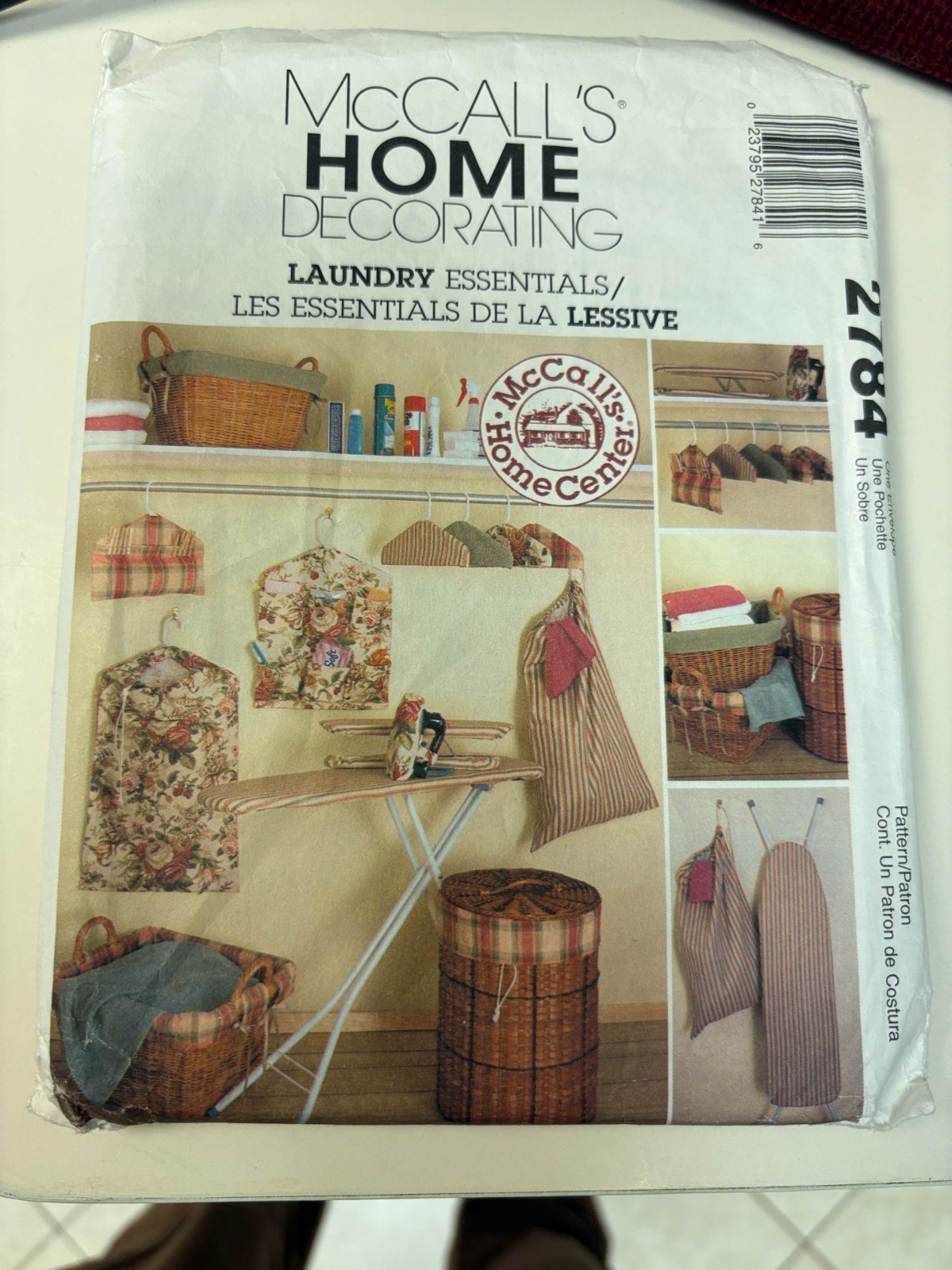 McCalls 2784 sewing pattern:  LAUNDRY ROOM Essentials,   UNCUT