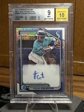 2024 Bowman Chrome Mega Box Felnin Celesten #BMA-FC Autograph Mariners Beckett