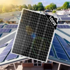 100W 12V Solar Panel High Efficiency Monocrystalline Module For RV Boat Home HOT