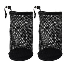 Golf Ball Pouch Mesh Bag Holds 4856 Balls Drawstring Storage 2 PCS