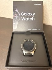 Samsung Galaxy Watch SM-R805 46mm Silver Case Classic Buckle Onyx Black - LTE...