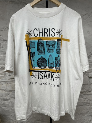 Chris Isaak Signed San Francisco Days Album Tour T Shirt Autographed Merch