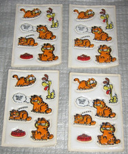 Vintage 4 Garfield  Odie Puffy Stickers Sticker Lot