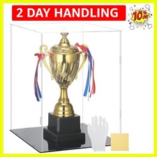 1 Pack Clear Self-Assembly Acrylic Display Case Transparent Dust Proof Protec...