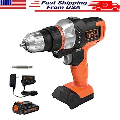 20V MAX Cordless Drill/Driver Matrix Quick Connect System Powerful Motor New
