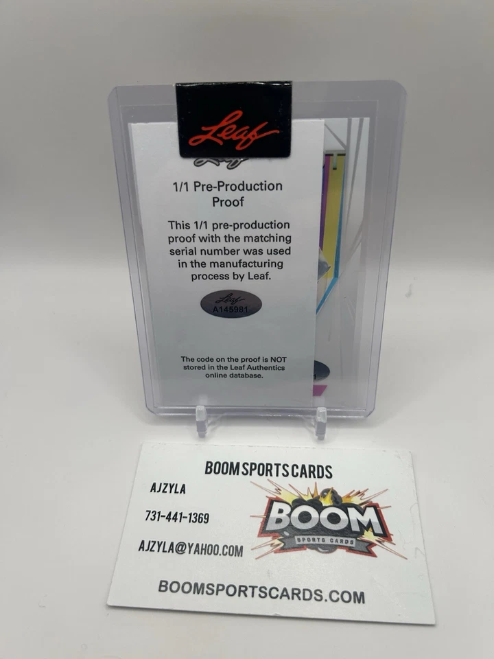 2023 Leaf Vivid Luke Musgrave 1/1 Technicolor Pre-PRODUCTION RC Auto Packers Sp - Image 2 of 2