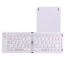 Portable USB-C Rechargeable Ultra Slim Foldable Keyboard Compatible Bluetooth