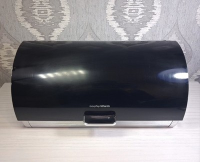 Morphy Richards Brötchenaufsatz Edelstahl Brotkasten - Schwarz & Metallic 38 cm lang