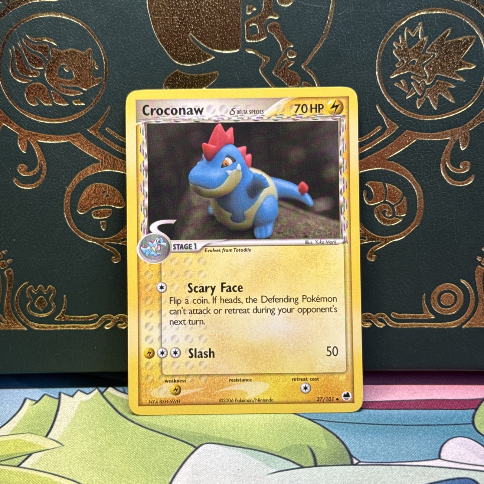 Pokemon Croconaw (Delta Species) 27/101 Dragon Frontiers Yuka Morii Mint/NM