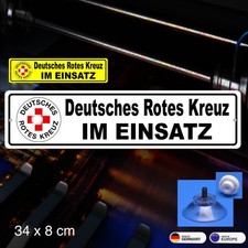 Niemiecki Czerwony Krzyż - tabliczka z przyssawką, 34x8 cm