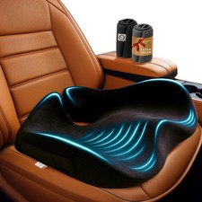 Car Seat Cushion for Driving   Orthopedic Memory Foam Car Seat Pad for Sciati...
