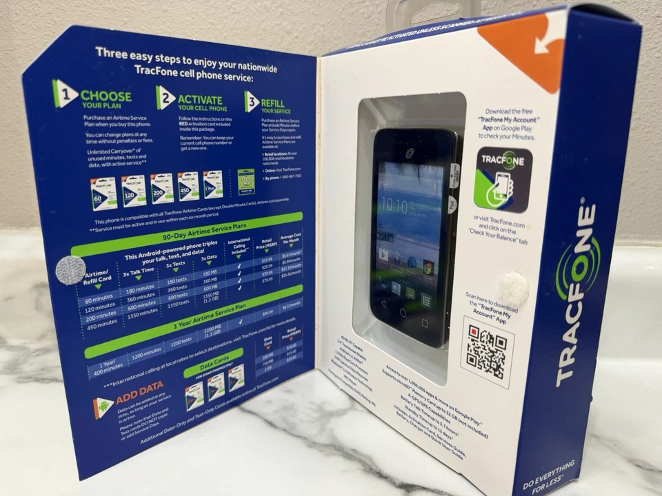 Tracfone With 450 Minutes Alcatel Onetouch Pixi Glitz 4G Android Smartphone - Image 4 of 4