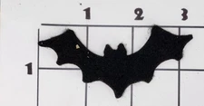 Bat Patch 3" Black Felt Iron On Applique Halloween Costume