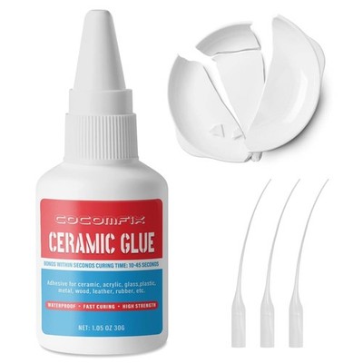 Waterproof Ceramic Glue for Pottery Porcelain Repair 30g Food Safe High Temp