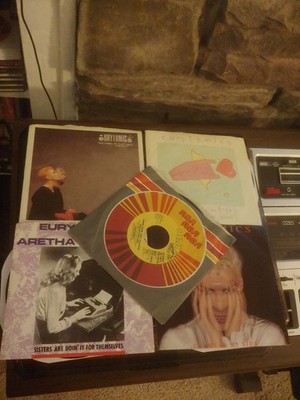 80s 45 Lot Eurythmics Sexcrime Here Comes the Rain Again There Must Be An Angel
