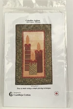 Castilleja Cotton CANDLES AGLOW Quilt Sewing Instructions & Pattern 4176-8