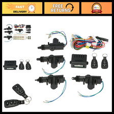 Universal Car Keyless Entry System Kit - 4PCS 12V Door Lock Actuators, Remote Ce