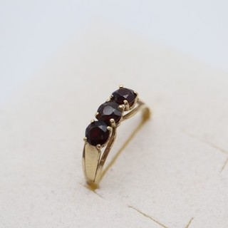 Vintage Granat Ring 333 Gold Gr. 59 = 1 6 g