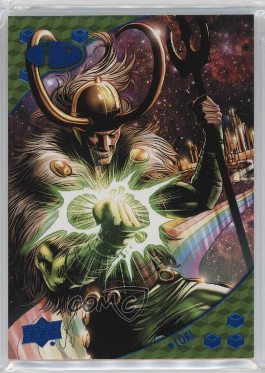 2017 Upper Deck Marvel Premier Blue Foil /50 Loki #6 0s3