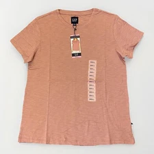 Gap Women's Short Sleeves Slub Tee Nostalgia Rose T-Shirt Cotton Size S - NWT$39