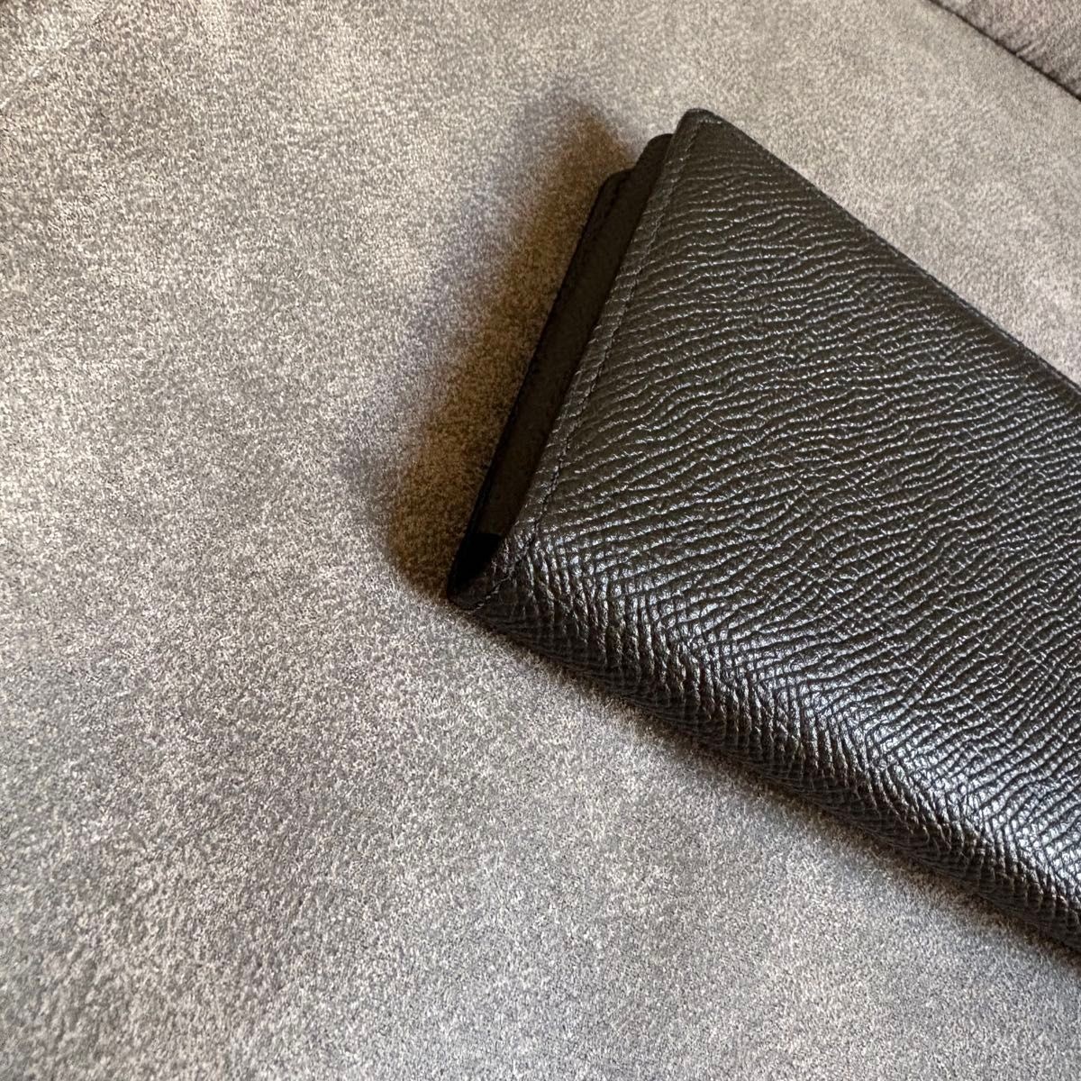 HERMES Moss Green Epsom Leather Phone Case Card Holder Stamp Z 2021 from Japan thumbnail 5