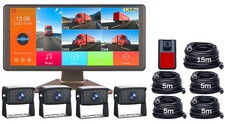 Busrv Backup Camera 5ch 10.36 Quad Monitor Dvr For Truck Semi Box Caravan