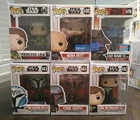 6 Piece Star Wars Funko Pop Lot Fett Luke Grogu Bo Katan Cobb Vanth Leia Bane