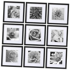 12x12 Picture Frames Set of 9 Classic Gallery Wall Frame Set Displays 8x8