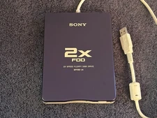 Read description Sony 2X FDD MPF88E USB External 3.5" Floppy Disk Drive Untested