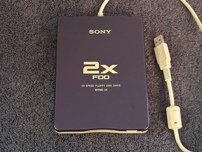 Read description Sony 2X FDD MPF88E USB External 3.5'' Floppy Disk Drive Untested