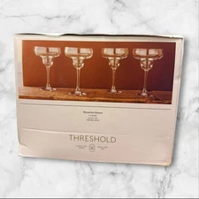 Threshold Margarita Glasses 14.4oz | Set of 2 | New in Box | Clear Glass