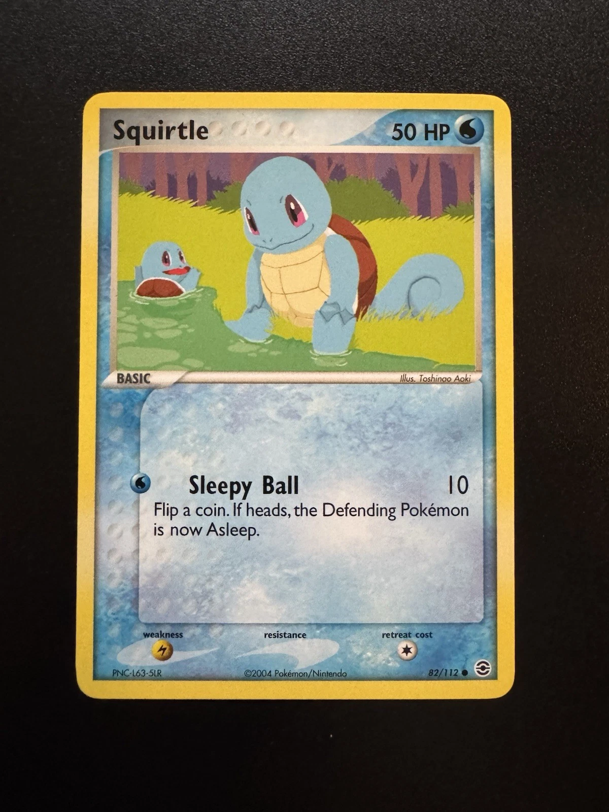 Squirtle 82/112 Firered & Leafgreen common Pokemon Card NM