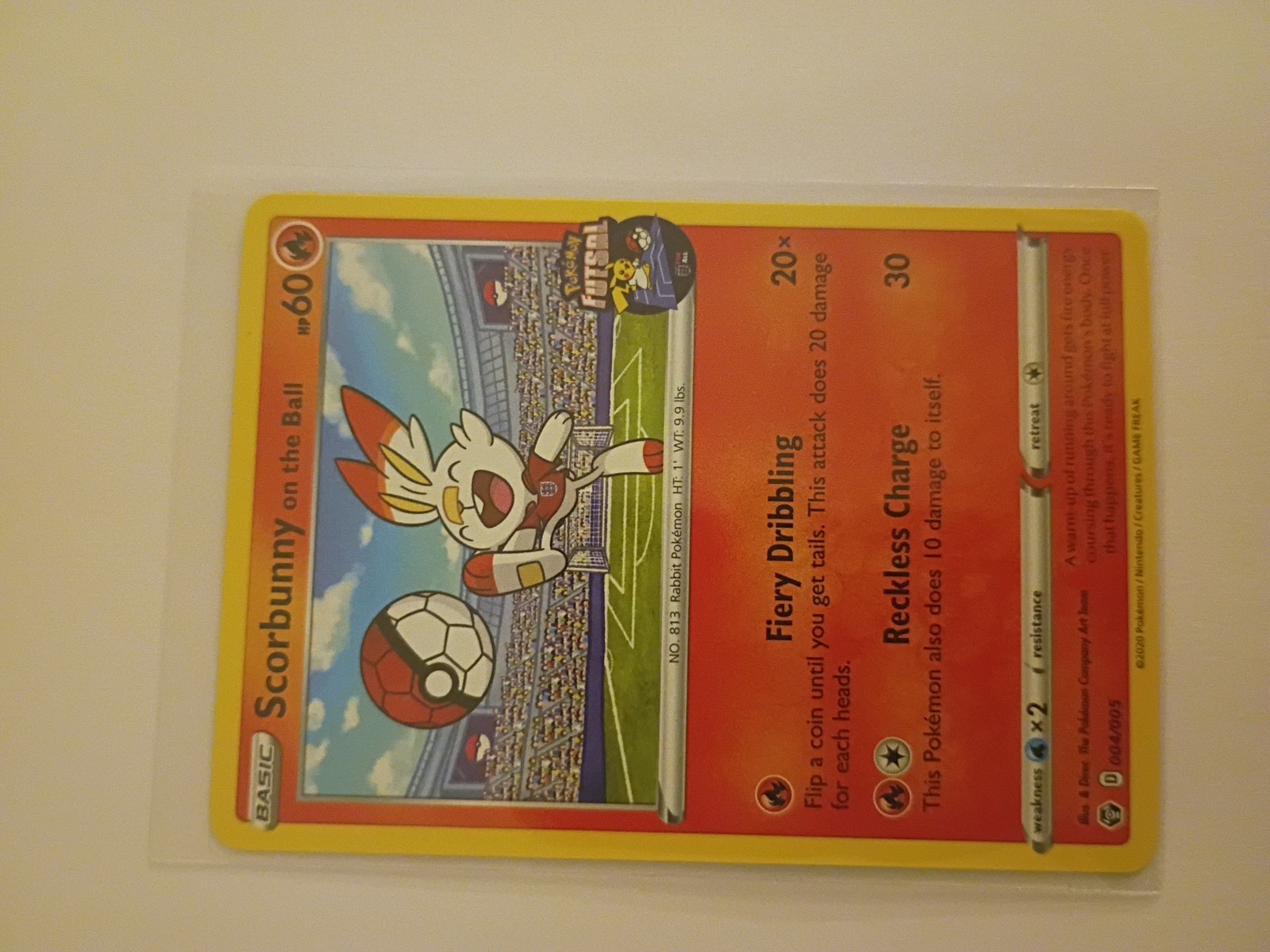 Scorbunny on the Ball - (Pokemon Futsal) 004/005 Miscellaneous Cards & Products