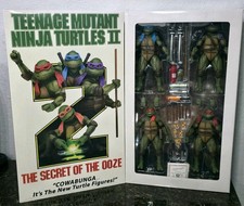 NECA Teenage Mutant NINJA TURTLES 2 Secret of the Ooze 4-Pack VHS Authentic TMNT