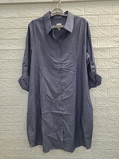 New Gap Maternity Chambray Shirt Dress Women's US Size L