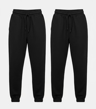 2 pack  Joggers Fleece elasticated Jogging Bottoms Tracksuit Sweatpants Trouser