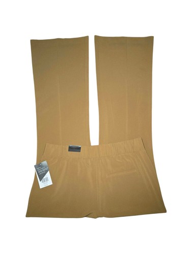 The Limited NWT Wear To Work Tan Poly-Spandex Pull-On Flare Crepe Pant Size 12 S - Picture 3 of 11