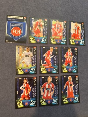 Match Attax Bundesliga 19/20 1. FC Heidenheim Team Set Karten 2019/2020