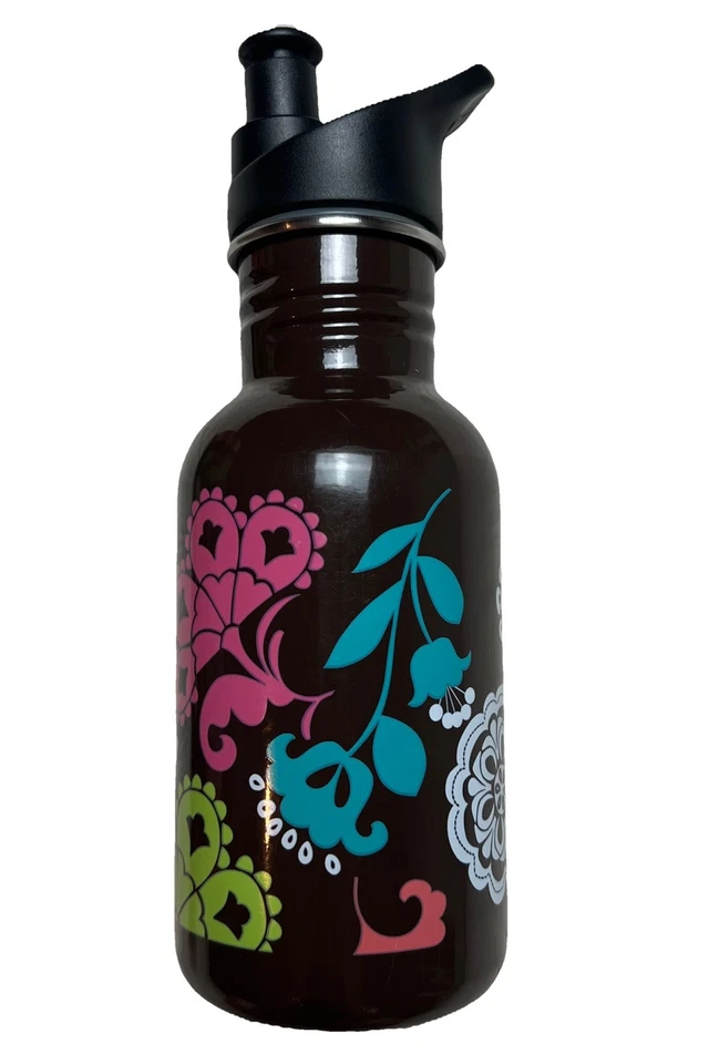 Carrito de biberón aislado Vera Bradley y biberón de agua patrón marrón Lola Foto 2 de 4