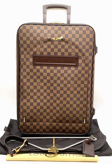 Auth LOUIS VUITTON Pégase 55 N23294 Damier Ebene Rolling Suitcase Wdbag DD090159