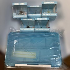 Hideup Coike 17mm Soft 13mm Lure Set with Meiho HU-3043NDD Tackle Box Japan Bass