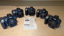 Set of 5 used Canon Powershot S5 IS digital cameras for sale