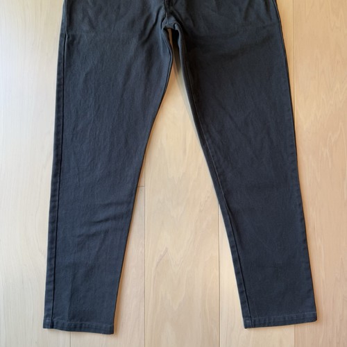 Alex Crane Hose 32 dunkelgrau lässig minimalistisch gerades Bein Knopfleiste - Bild 4 von 9