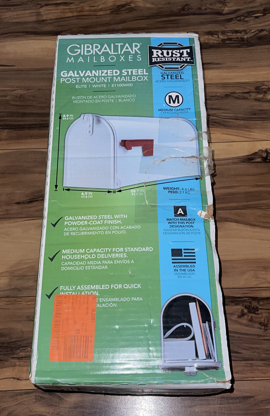 Gibraltar E1100W00 Elite Premium Steel Mailbox, White eBay