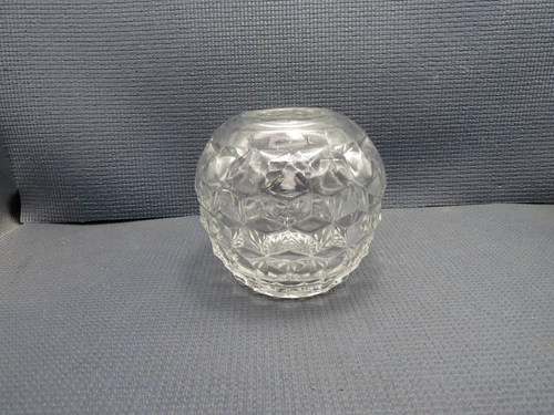 Fostoria Crystal American Clear Pattern Rose Bowl 4 3/4"T x 2 1/4" W at Opening
