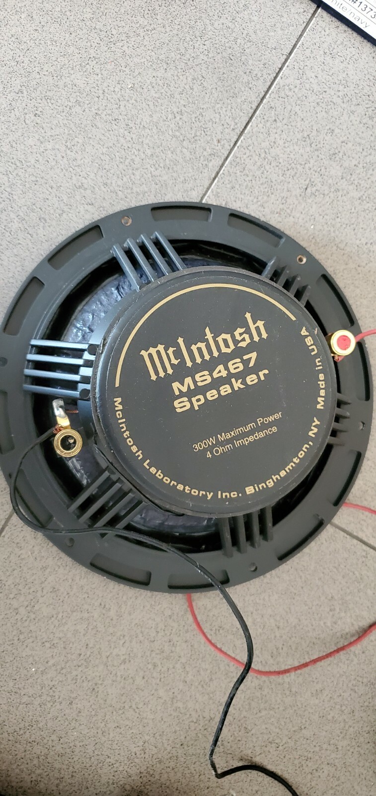 MCINTOSH Speakers Tweeters Mid Sub 36062 XR1051 XL10 eBay