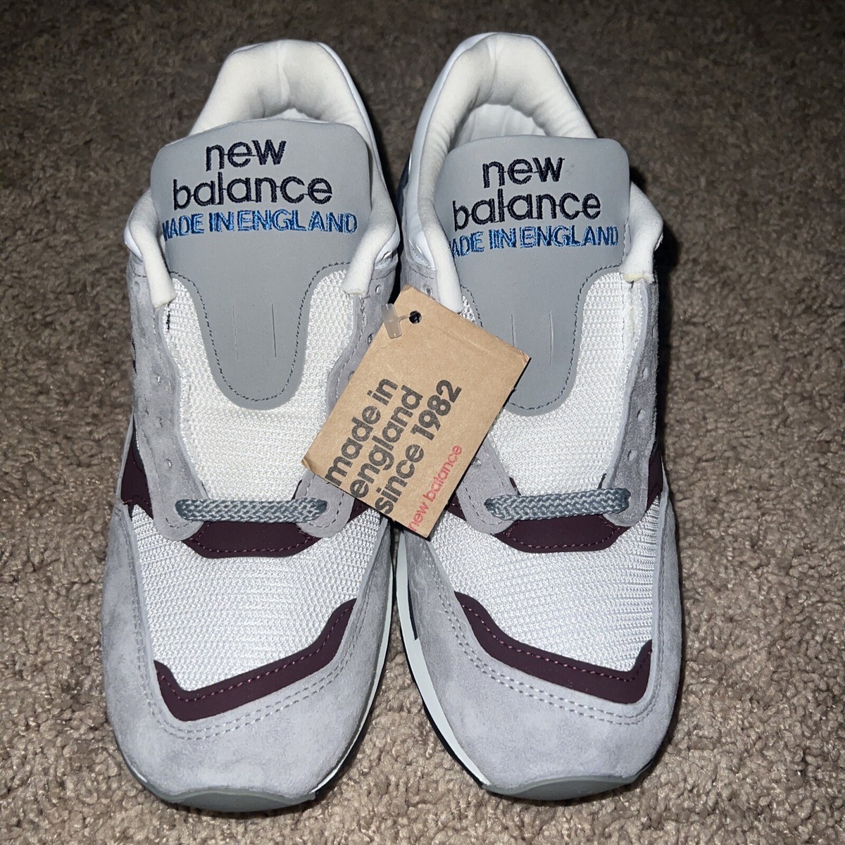 NEW BALANCE M1500NBR 1500 GRAY NAVY BURGUNDY MADE IN ENGLAND US 7